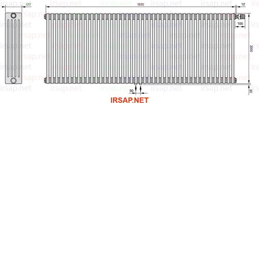 Радиатор IRSAP Tesi 52000/43 T52 CL 01